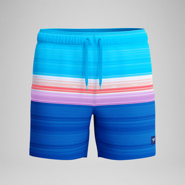 Men's Printed Redondo Edge Swim Shorts Blue/Pink