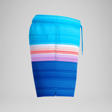 Men's Printed Redondo Edge Swim Shorts Blue/Pink