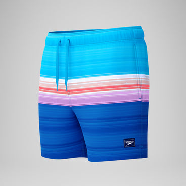 Men's Printed Redondo Edge Swim Shorts Blue/Pink