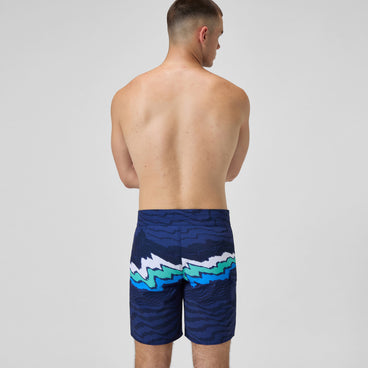 Men's Lookout Printed Swim Shorts Navy/Blue