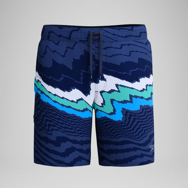 Men's Lookout Printed Swim Shorts Navy/Blue