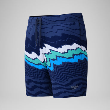 Men's Lookout Printed Swim Shorts Navy/Blue