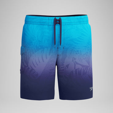 Men's Print Speedo Flex Boardshort Blue