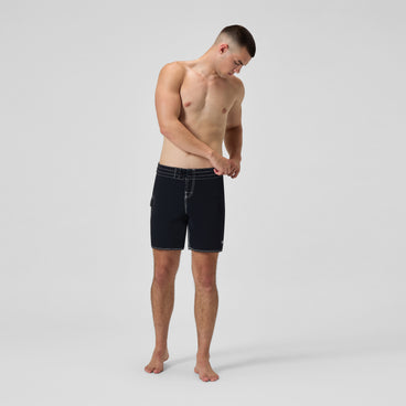 Men's Lookout Solid Boardshorts Black/Dark Grey