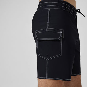 Men's Lookout Solid Boardshorts Black/Dark Grey
