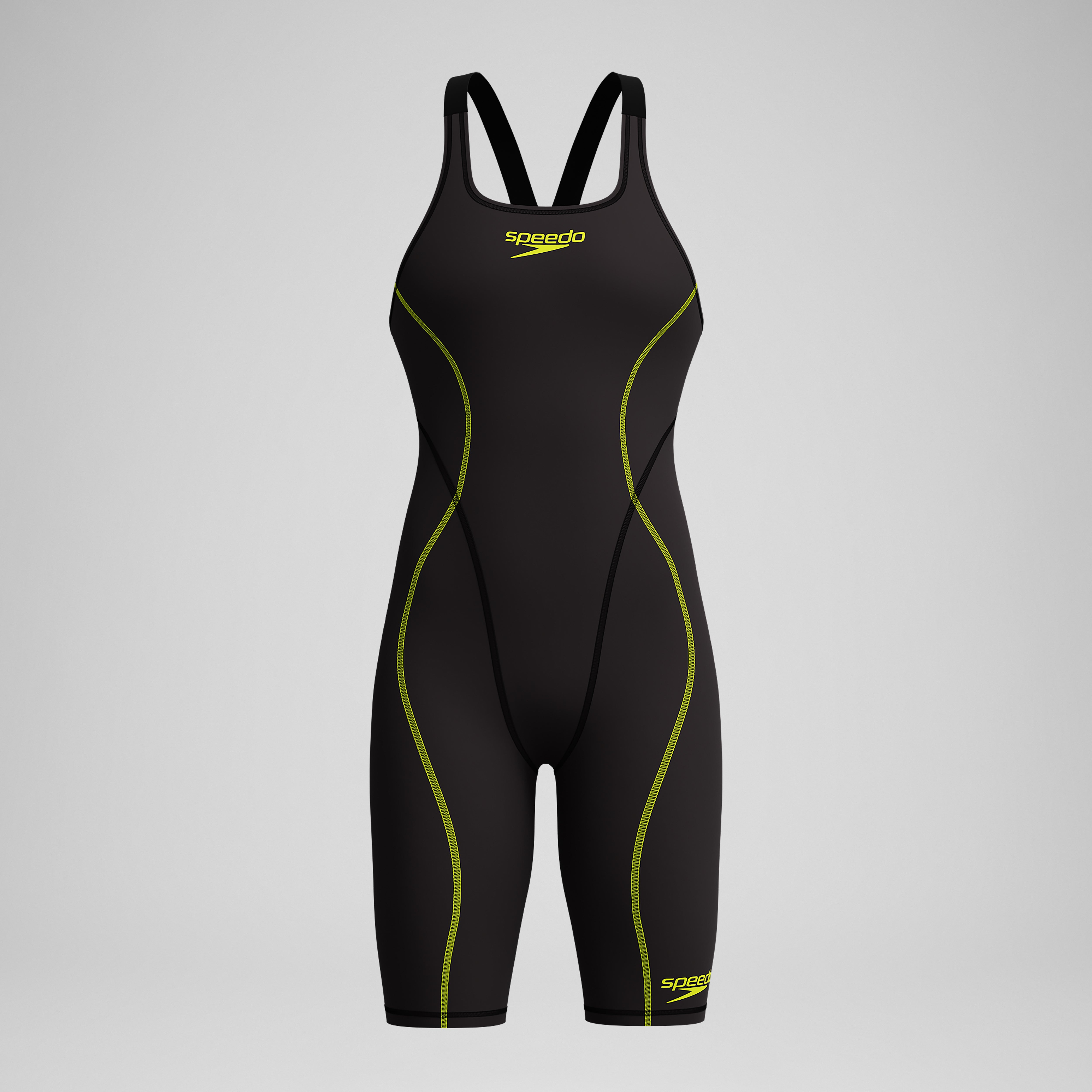 Speedo 競泳水着 Fastskin Ex Female Fastskin HyperSpark Openback Kneeskin Black | Speedo
