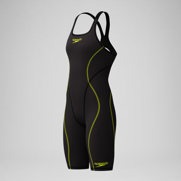 Female Fastskin HyperSpark Openback Kneeskin Black