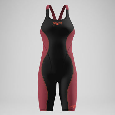 Female Fastskin HyperSpark Openback Kneeskin Black/Red