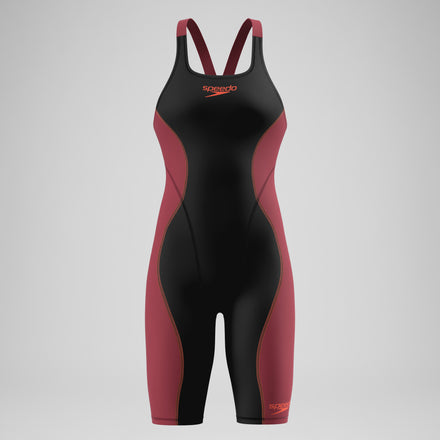 Female Fastskin HyperSpark Openback Kneeskin Black/Red