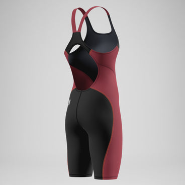 Female Fastskin HyperSpark Openback Kneeskin Black/Red