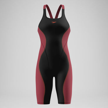 Female Fastskin HyperSpark Openback Kneeskin Black/Red