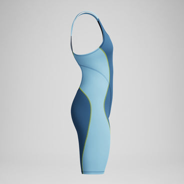 Female Fastskin HyperSpark Openback Kneeskin Blue