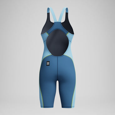 Female Fastskin HyperSpark Openback Kneeskin Blue