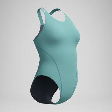 Women's V Class Performance Back Swimsuit Storm Green