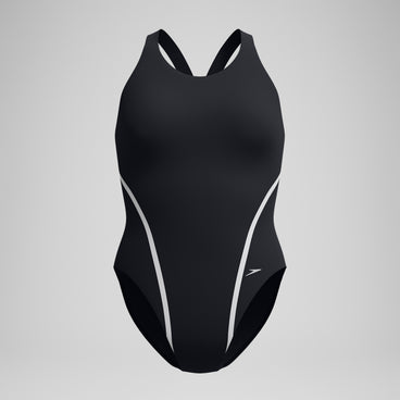 Women's V Class Movement Back Swimsuit Black/Grey