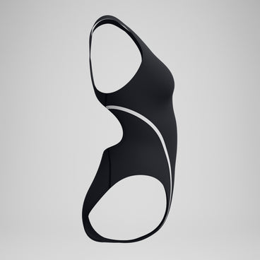 Women's V Class Movement Back Swimsuit Black/Grey