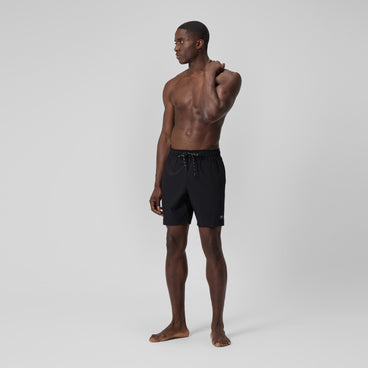 Men's Solid Volley Swim Trunks Black