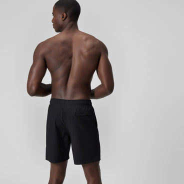 Men's Solid Volley Swim Trunks Black
