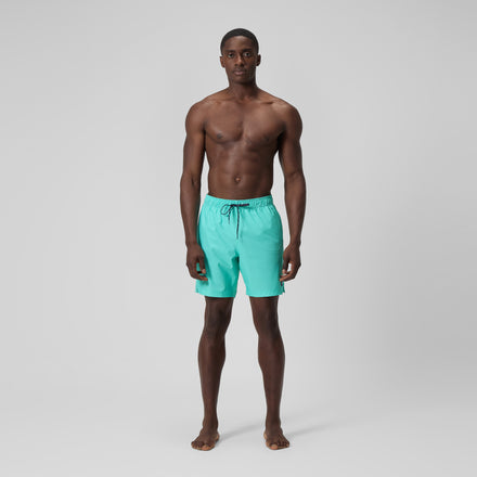 Men's Solid Volley Swim Trunks Blue