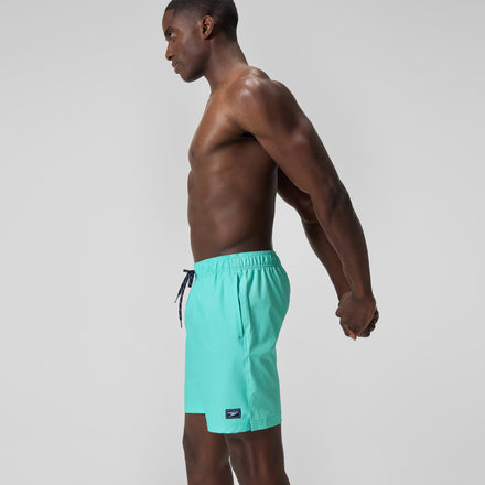Men's Solid Volley Swim Trunks Blue