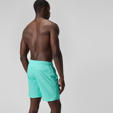 Men's Solid Volley Swim Trunks Blue