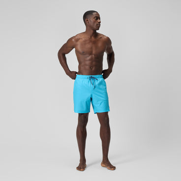 Men's Solid Redondo Edge Volley Swim Trunks Blue