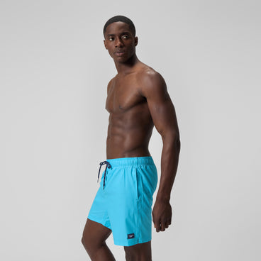 Men's Solid Redondo Edge Volley Swim Trunks Blue