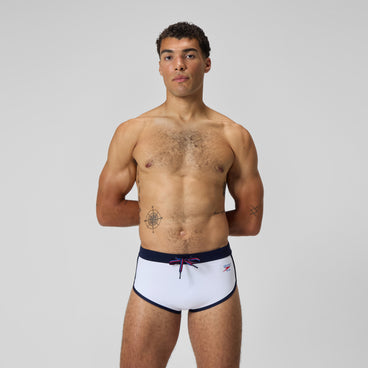 Men's Jetstream Retro Logo Brief White