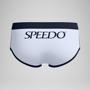 Men's Jetstream Retro Logo Brief White