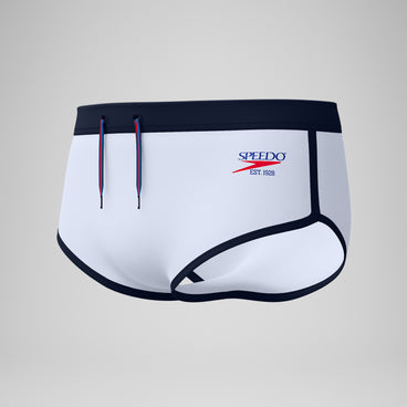 Men's Jetstream Retro Logo Brief White