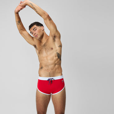Men's Jetstream Retro Logo Brief Red