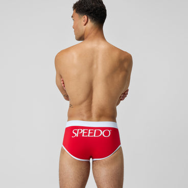 Men's Jetstream Retro Logo Brief Red