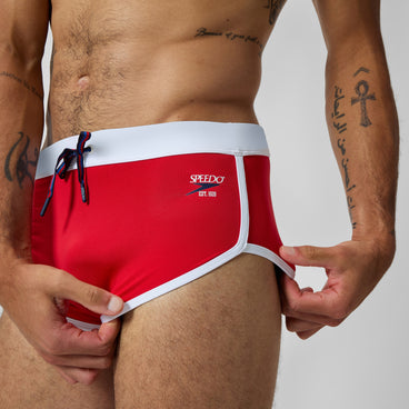Men's Jetstream Retro Logo Brief Red