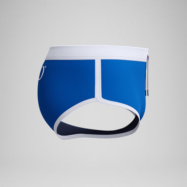 Men's Jetstream Retro Logo Brief Blue