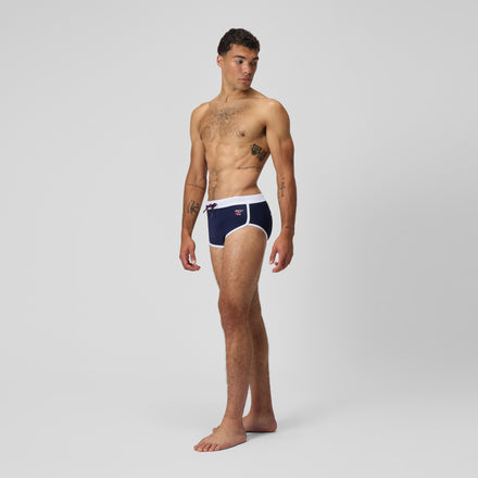 Men's Jetstream Retro Logo Brief Navy
