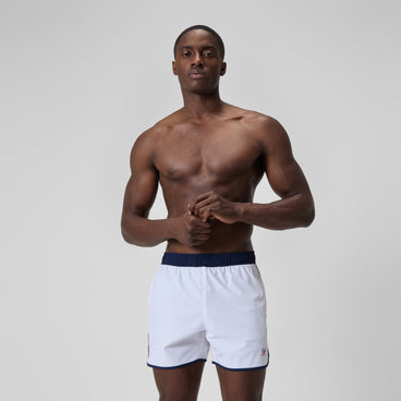 Men's Jetstream Logo Swim Shorts White/Navy