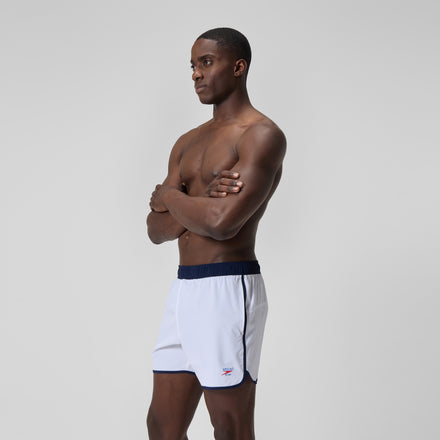 Men's Jetstream Logo Swim Shorts White/Navy