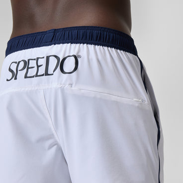 Men's Jetstream Logo Swim Shorts White/Navy