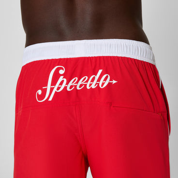 Men's Jetstream Solid Swim Shorts Red