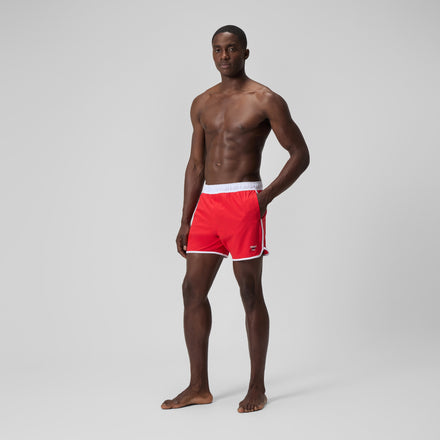 Men's Jetstream Logo Swim Shorts Red/White