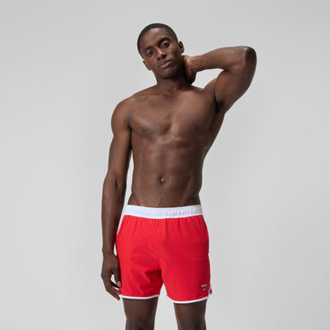 Men's Jetstream Logo Swim Shorts Red/White