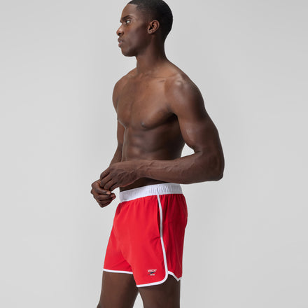 Men's Jetstream Logo Swim Shorts Red/White