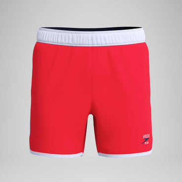 Men's Jetstream Logo Swim Shorts Red/White