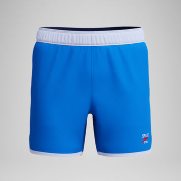 Men's Jetstream Retro Logo Volley Swim Trunks Blue