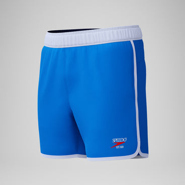 Men's Jetstream Retro Logo Volley Swim Trunks Blue