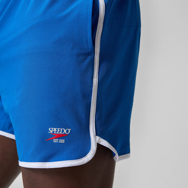 Men's Jetstream Retro Logo Volley Swim Trunks Blue