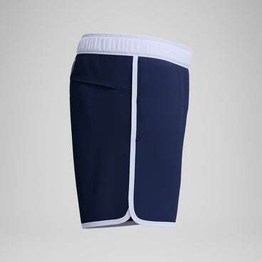 Men's Jetstream Retro Logo Volley Swim Trunks Navy/White