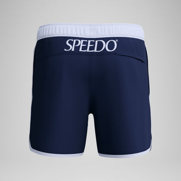 Men's Jetstream Retro Logo Volley Swim Trunks Navy/White