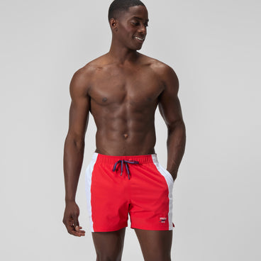 Men's Jetstream Retro Volley Swim Trunks Red/White