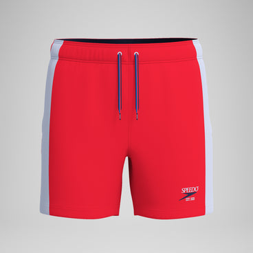 Men's Jetstream Retro Volley Swim Trunks Red/White